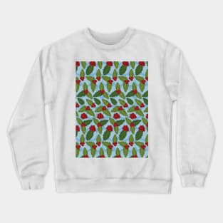 Holly Berry Pattern Crewneck Sweatshirt